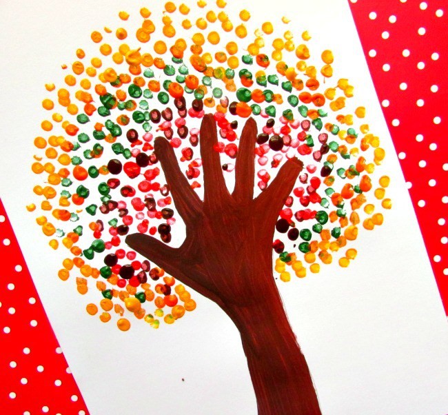 Autumn Handprint Tree