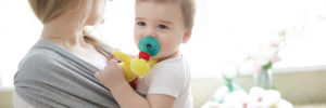 Baby with WubbaNub