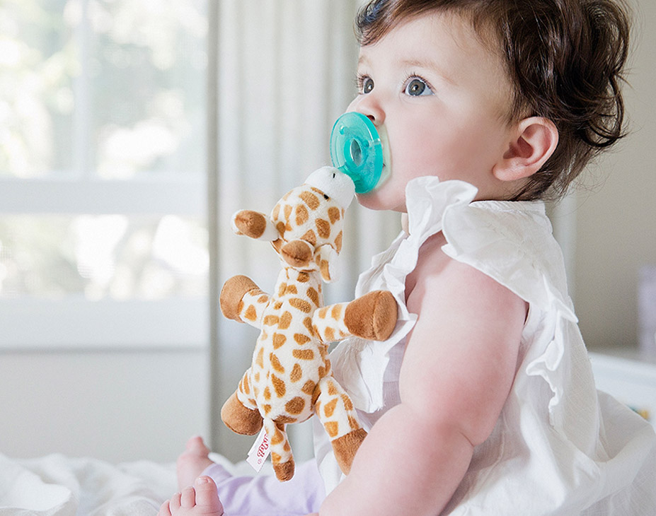 WubbaNub Infant Pacifier Toy Dummy Soothie Plush Newborn Baby Shower Xmas Gift 