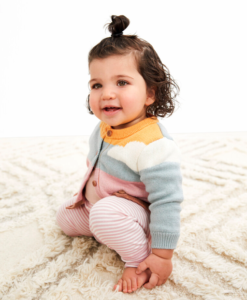 Hanna Andersson Baby Textured Cardigan and Wiggle Pants in Organic Cotton