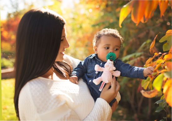 Baby with WubbaNub